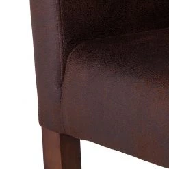 Maison Belfort Chaise à accoudoirs Lincoln II - Marron 17 Maison Belfort Chaise à accoudoirs Lincoln II - Marron -Meubles de salle à manger Soldes Magasin armlehnstuhl lincoln kunstleder braun birke hellbraun 622738