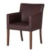 Maison Belfort Chaise à accoudoirs Lincoln II - Marron