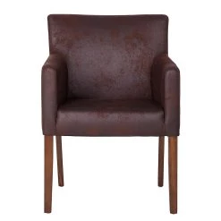 Maison Belfort Chaise à accoudoirs Lincoln II - Marron 13 Maison Belfort Chaise à accoudoirs Lincoln II - Marron -Meubles de salle à manger Soldes Magasin armlehnstuhl lincoln kunstleder braun birke hellbraun 622750