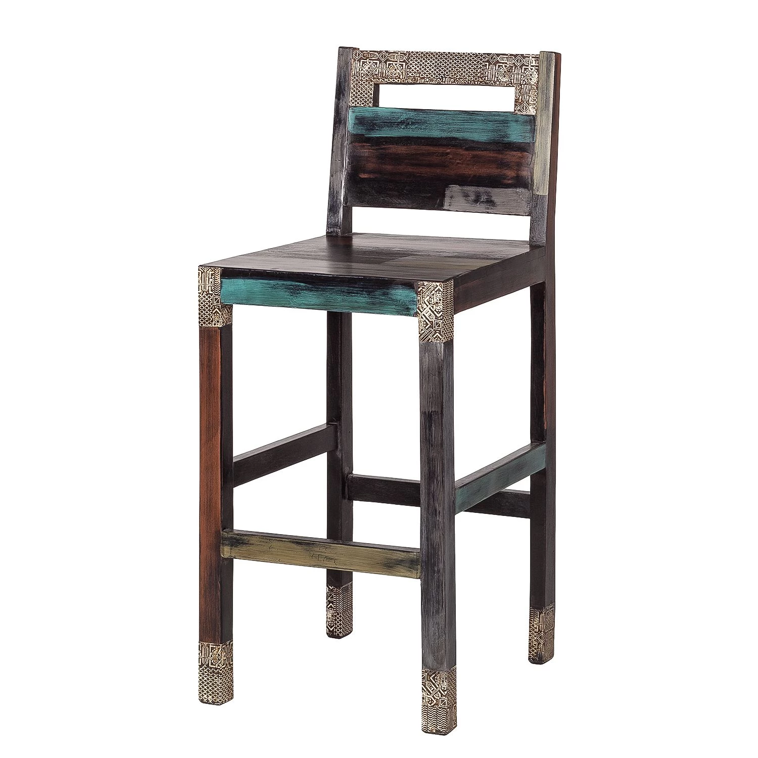 Wolf-Möbel Ensemble de bar Goa (3 éléments) - Acacia / Manguier partiellement massif - Multicolore 4 Wolf-Möbel Ensemble de bar Goa (3 éléments) - Acacia / Manguier partiellement massif - Multicolore – Image 4