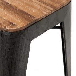 Ars manufacti Tabourets de bar Manchester (lot de 2) - Acacia massif / Métal - Acacia / Anthracite -Meubles de salle à manger Soldes Magasin barhocker manchester 2er set akazie massiv metall 4873832