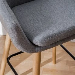 Mørteens Chaises de bar Nicholas II - Granit - Lot de 2 18 Mørteens Chaises de bar Nicholas II - Granit - Lot de 2 -Meubles de salle à manger Soldes Magasin barstuhl nicholas ii webstoff 2er set eiche massiv granit 4793728