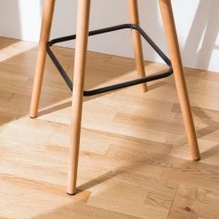 Mørteens Chaises de bar Panola (lot de 2) - Basalte -Meubles de salle à manger Soldes Magasin barstuhl panola 2er set webstoff buche massiv kirschrot 4787452