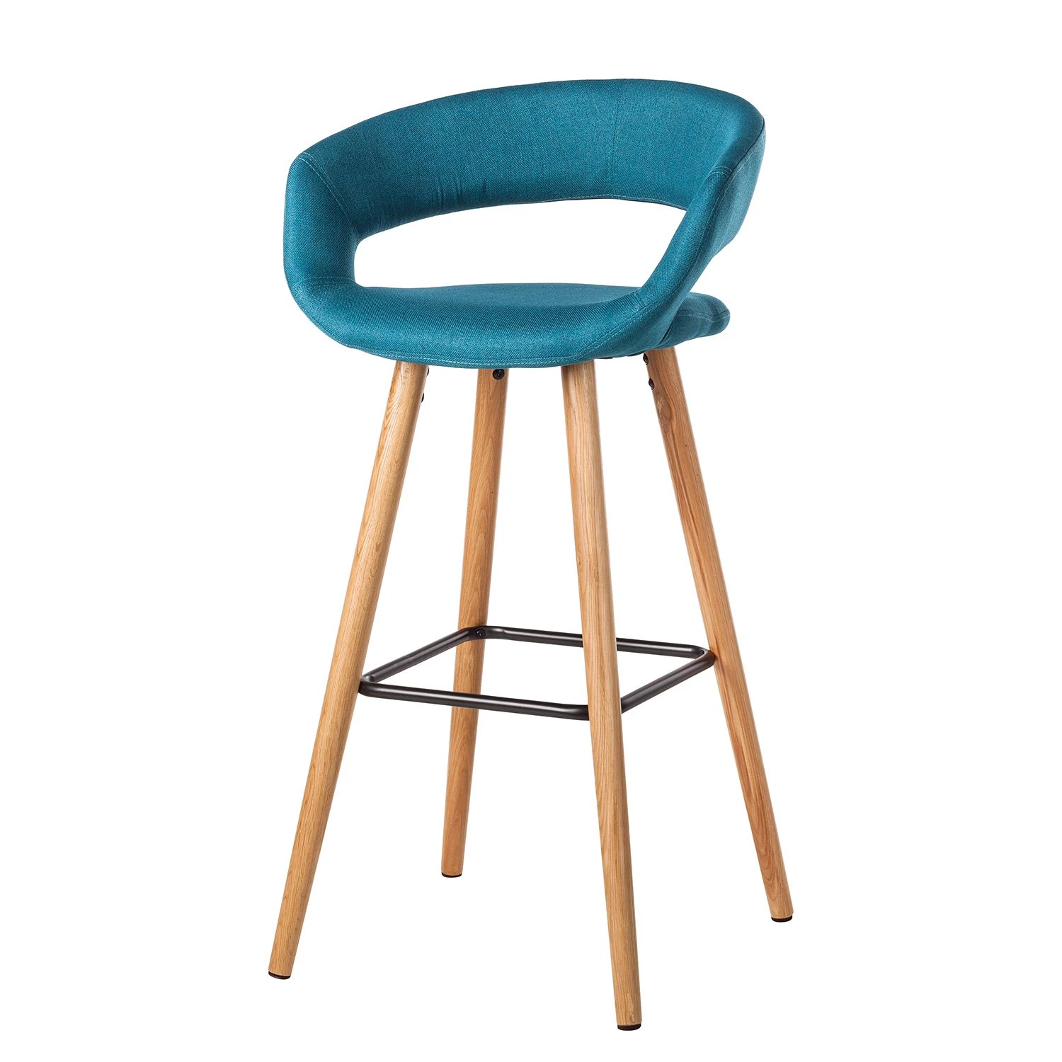 Mørteens Chaises de bar Volda (lot de 2) - Bleu pétrole 3 Mørteens Chaises de bar Volda (lot de 2) - Bleu pétrole – Image 3