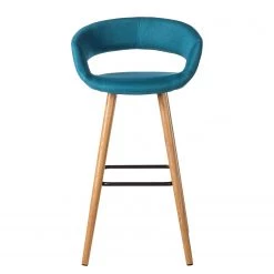 Mørteens Chaises de bar Volda (lot de 2) - Bleu pétrole 14 Mørteens Chaises de bar Volda (lot de 2) - Bleu pétrole -Meubles de salle à manger Soldes Magasin barstuhl volda 2er set webstoff eiche massiv petrol 4017372