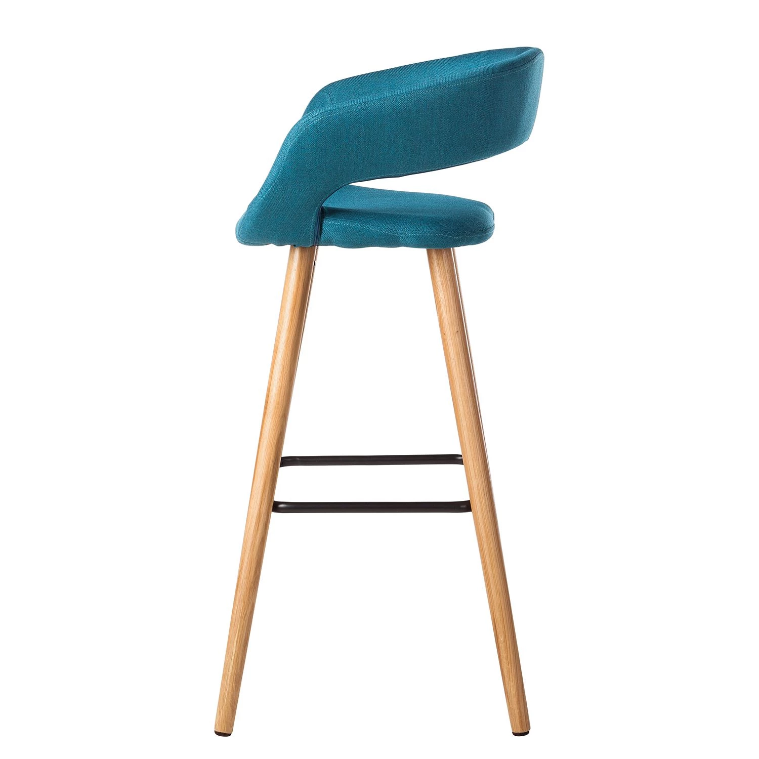 Mørteens Chaises de bar Volda (lot de 2) - Bleu pétrole 5 Mørteens Chaises de bar Volda (lot de 2) - Bleu pétrole – Image 5
