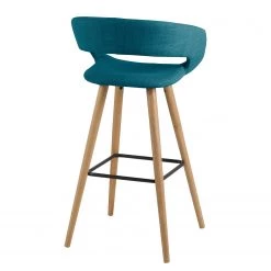 Mørteens Chaises de bar Volda (lot de 2) - Bleu pétrole 16 Mørteens Chaises de bar Volda (lot de 2) - Bleu pétrole -Meubles de salle à manger Soldes Magasin barstuhl volda 2er set webstoff eiche massiv petrol 4851124
