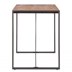 Ars manufacti Table de bar Manchester - Acacia massif / Métal - Acacia / Anthracite -Meubles de salle à manger Soldes Magasin bartisch manchester akazie massiv aluminium akazie anthrazit 4873768