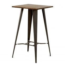 Ars manufacti Table de bar Roth - Gris marron