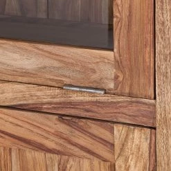 Wolf-Möbel Vaisselier Yoga - Sheesham massif - Naturel -Meubles de salle à manger Soldes Magasin brotschrank yoga sheesham massiv natur 1428613