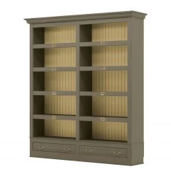 Maison Belfort Bibliothèque Azjana I - Granite / Pin crème