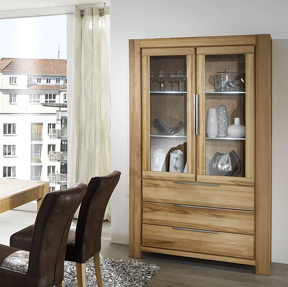 Ars Natura Vitrine Pia - Duramen de hêtre massif huilé - 2 Ars Natura Vitrine Pia - Duramen de hêtre massif huilé - – Image 2