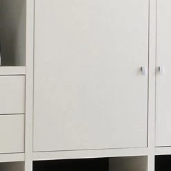 Loftscape Ensemble meuble TV Empire III - Blanc - 4 portes / 4 tiroirs -Meubles de salle à manger Soldes Magasin empire wohnwand weiss mit 4 tueren und 4 schubkaesten 1106361