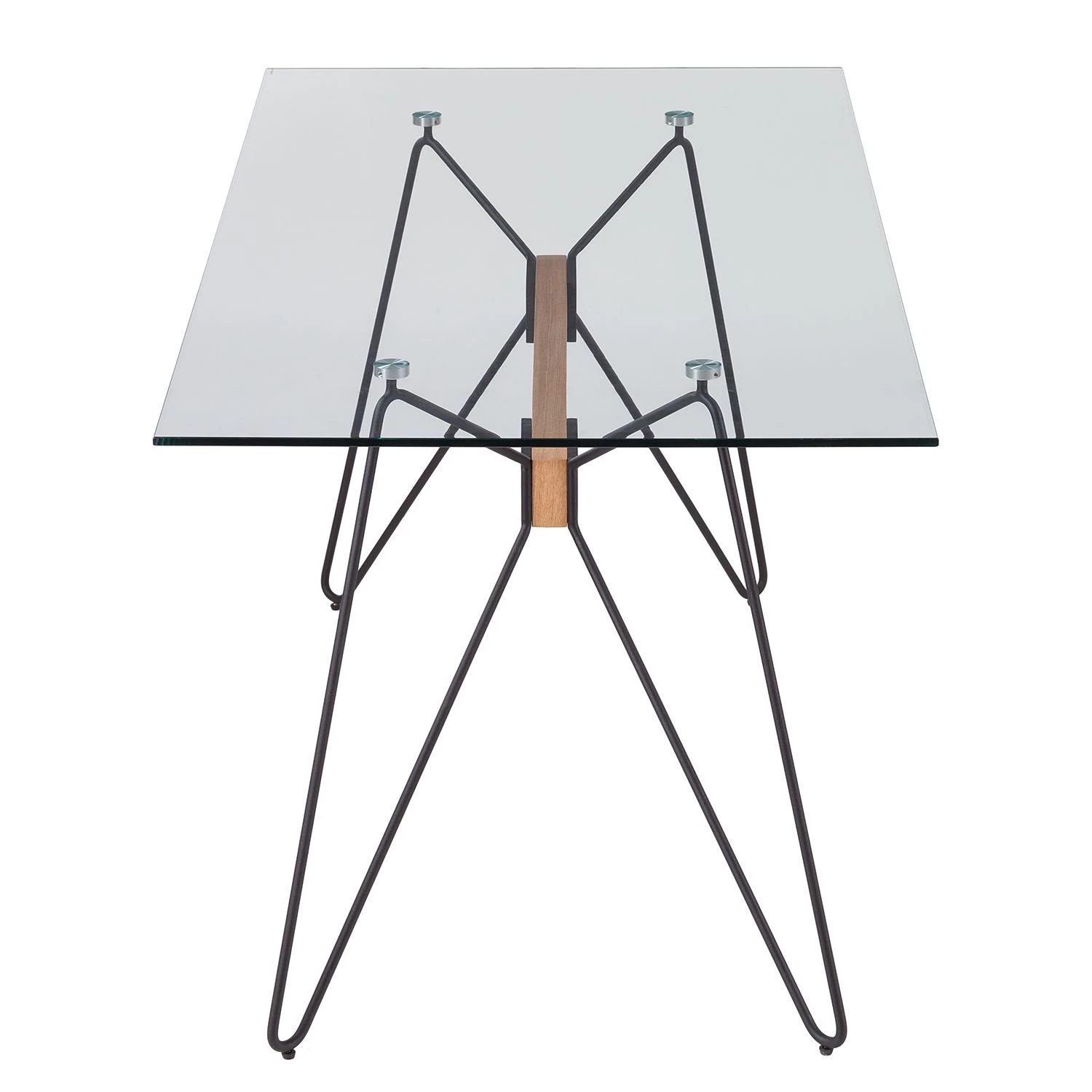 Mørteens Table Anadyr - Verre / Métal - Noir / Frêne 4 Mørteens Table Anadyr - Verre / Métal - Noir / Frêne – Image 4