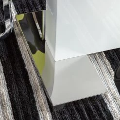 Loftscape Table extensible Anne - Blanc brillant -Meubles de salle à manger Soldes Magasin esstisch anne ausziehbar hochglanz weiss 3469293