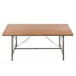 Ars manufacti Table à  manger Atelier - Acacia massif / Métal - Acacia / Anthracite -Meubles de salle à manger Soldes Magasin esstisch atelier akazie teilmassiv lava 1968090