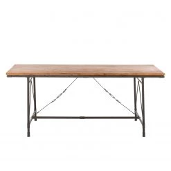 Ars manufacti Table à  manger Atelier - Acacia massif / Métal - Acacia / Anthracite -Meubles de salle à manger Soldes Magasin esstisch atelier akazie teilmassiv lava 1968098
