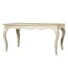 Maison Belfort Table extensible Azjana I - Pin massif - Ivoire