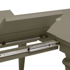 Maison Belfort Table Azjana - Granit - Avec rallonge d'un seul côté -Meubles de salle à manger Soldes Magasin esstisch azjana pinie massiv granit mit kopfauszug beidseitig 3402417