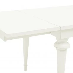 Maison Belfort Table Azjana - Pin blanc verni - Avec rallonge d'un seul côté 10 Maison Belfort Table Azjana - Pin blanc verni - Avec rallonge d'un seul côté -Meubles de salle à manger Soldes Magasin esstisch azjana pinie massiv pinie weiss mit kopfauszug beidseitig 3402433