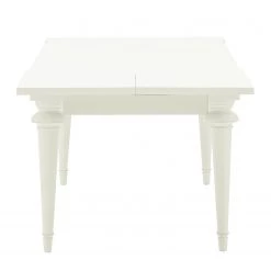 Maison Belfort Table Azjana - Pin blanc verni - Avec rallonge d'un seul côté 9 Maison Belfort Table Azjana - Pin blanc verni - Avec rallonge d'un seul côté -Meubles de salle à manger Soldes Magasin esstisch azjana pinie massiv pinie weiss mit kopfauszug einseitig 3402541