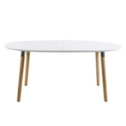Mørteens Table extensible Becky - Blanc / Hévéa 13 Mørteens Table extensible Becky - Blanc / Hévéa -Meubles de salle à manger Soldes Magasin esstisch becky weiss eiche natur 359904