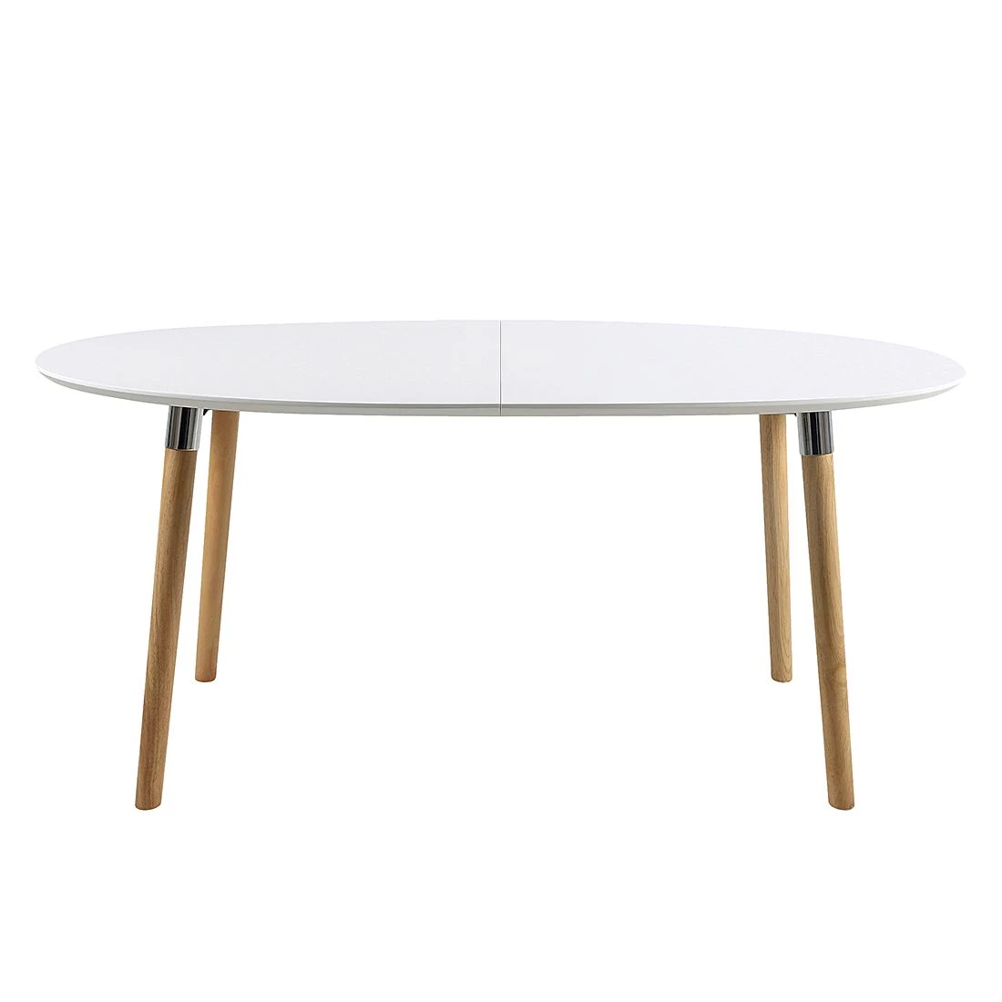 Mørteens Table extensible Becky - Blanc / Hévéa 4 Mørteens Table extensible Becky - Blanc / Hévéa – Image 4