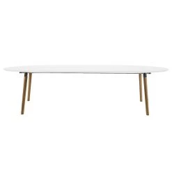 Mørteens Table extensible Becky - Blanc / Hévéa 14 Mørteens Table extensible Becky - Blanc / Hévéa -Meubles de salle à manger Soldes Magasin esstisch becky weiss eiche natur 972438