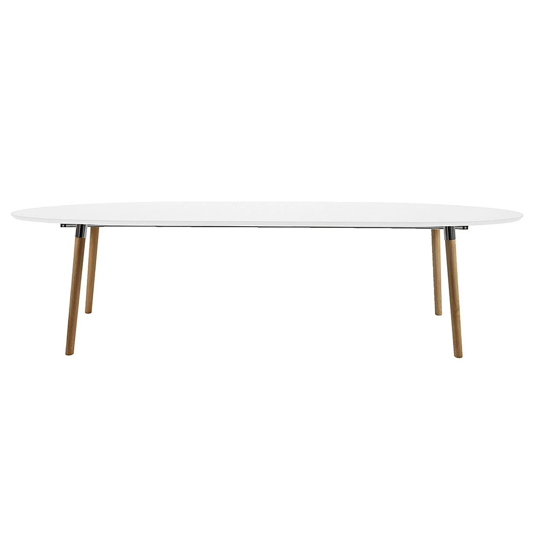 Mørteens Table extensible Becky - Blanc / Hévéa 5 Mørteens Table extensible Becky - Blanc / Hévéa – Image 5