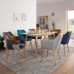 Mørteens Table Bjelland - 150 x 80cm -Meubles de salle à manger Soldes Magasin esstisch bjelland eiche teilmassiv eiche weiss 150 x 80cm 4185692