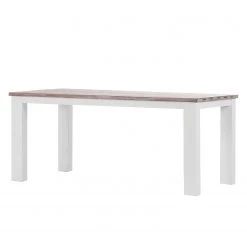 Maison Belfort Table Doral - Acacia massif - Marron / Blanc