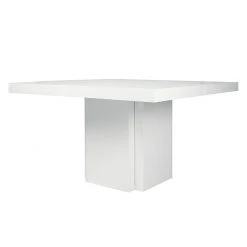 Temahome Table Dusk - 130 x 130 cm -Meubles de salle à manger Soldes Magasin esstisch dusk hochglanz weiss 130 x 130 cm 1116718