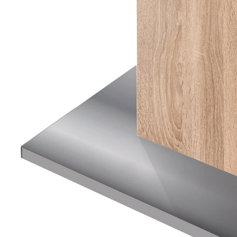 Mooved Table extensible Hoton - Imitation chêne brut de sciage - Diamètre : 120 cm 6 Mooved Table extensible Hoton - Imitation chêne brut de sciage - Diamètre : 120 cm – Image 6