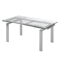 Fredriks Table extensible Jesca - Verre / Acier inoxydable