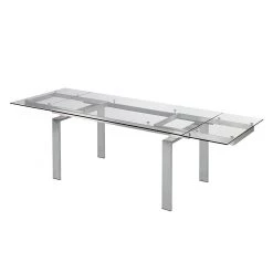 Fredriks Table extensible Jesca - Verre / Acier inoxydable 7 Fredriks Table extensible Jesca - Verre / Acier inoxydable -Meubles de salle à manger Soldes Magasin esstisch jesca mit ausziehfunktion glas edelstahl 1283730