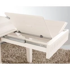 Ridgevalley Table La Carlotta - Épicéa massif - Crème -Meubles de salle à manger Soldes Magasin esstisch la carlotta pinie massiv creme 490619