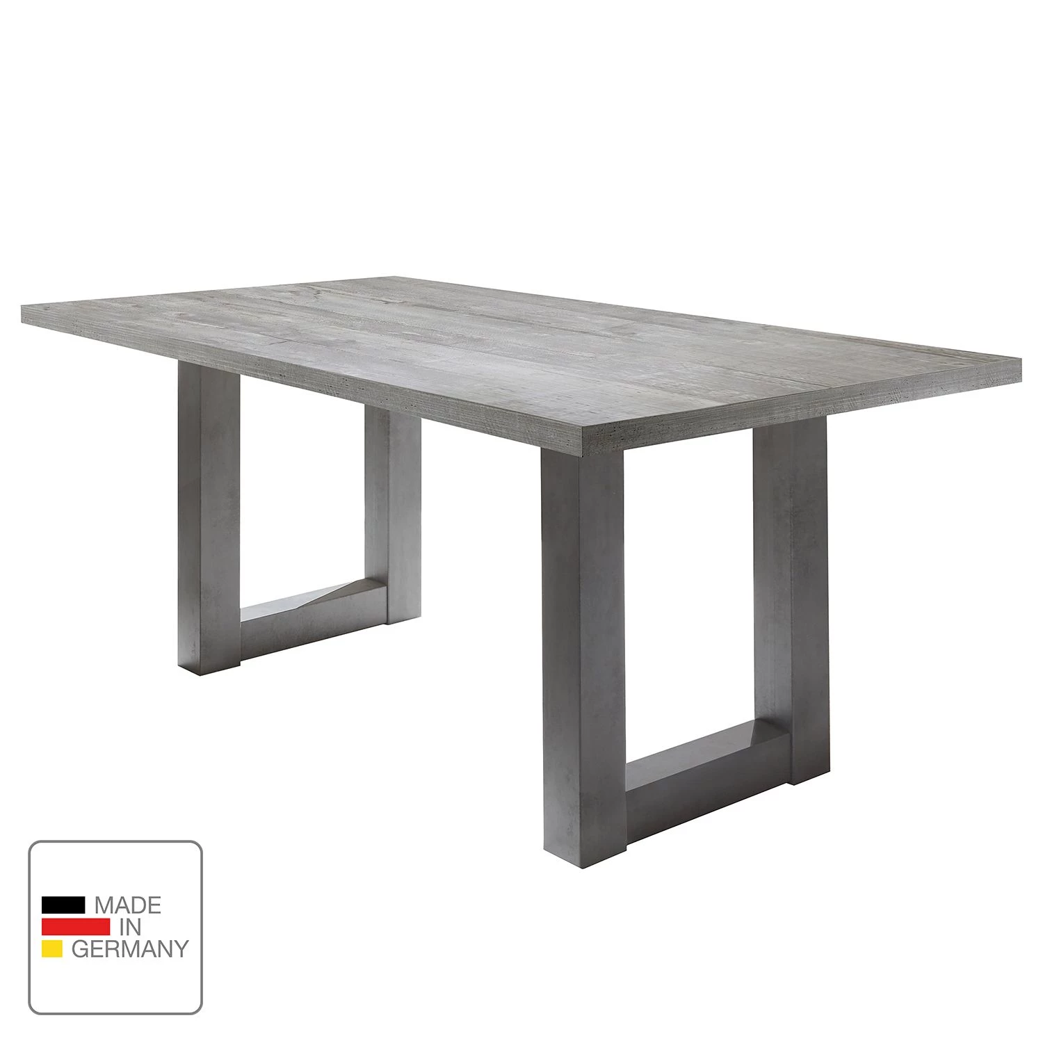 Mooved Table Leeton II - Imitation béton - 180 x 90 cm 2 Mooved Table Leeton II - Imitation béton - 180 x 90 cm – Image 2