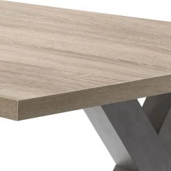 Mooved Table extensible Leeton III - Imitation chêne brut de sciage -Meubles de salle à manger Soldes Magasin esstisch leeton lll eiche saegerau dekor 200 x 100 cm 4775484