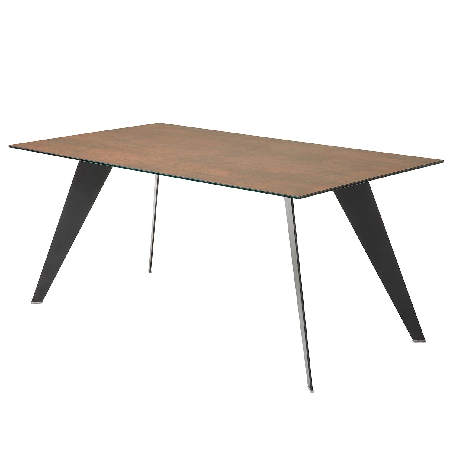 Ars manufacti Table Menosio - Marron chiné - 180 x 100 cm 1 Ars manufacti Table Menosio - Marron chiné - 180 x 100 cm