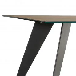 Ars manufacti Table Menosio - Marron chiné - 180 x 100 cm 7 Ars manufacti Table Menosio - Marron chiné - 180 x 100 cm -Meubles de salle à manger Soldes Magasin esstisch menosio glas metall braun 180 x 100 cm 4208364