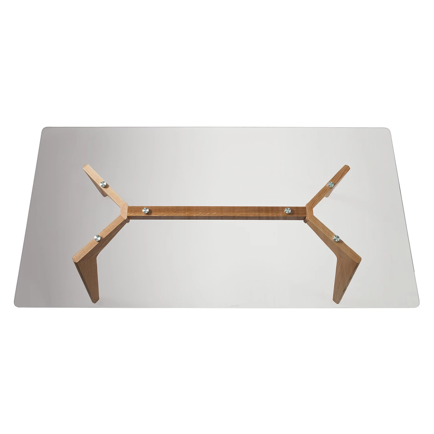 Mørteens Table Napole - Verre / Chêne massif 5 Mørteens Table Napole - Verre / Chêne massif – Image 5