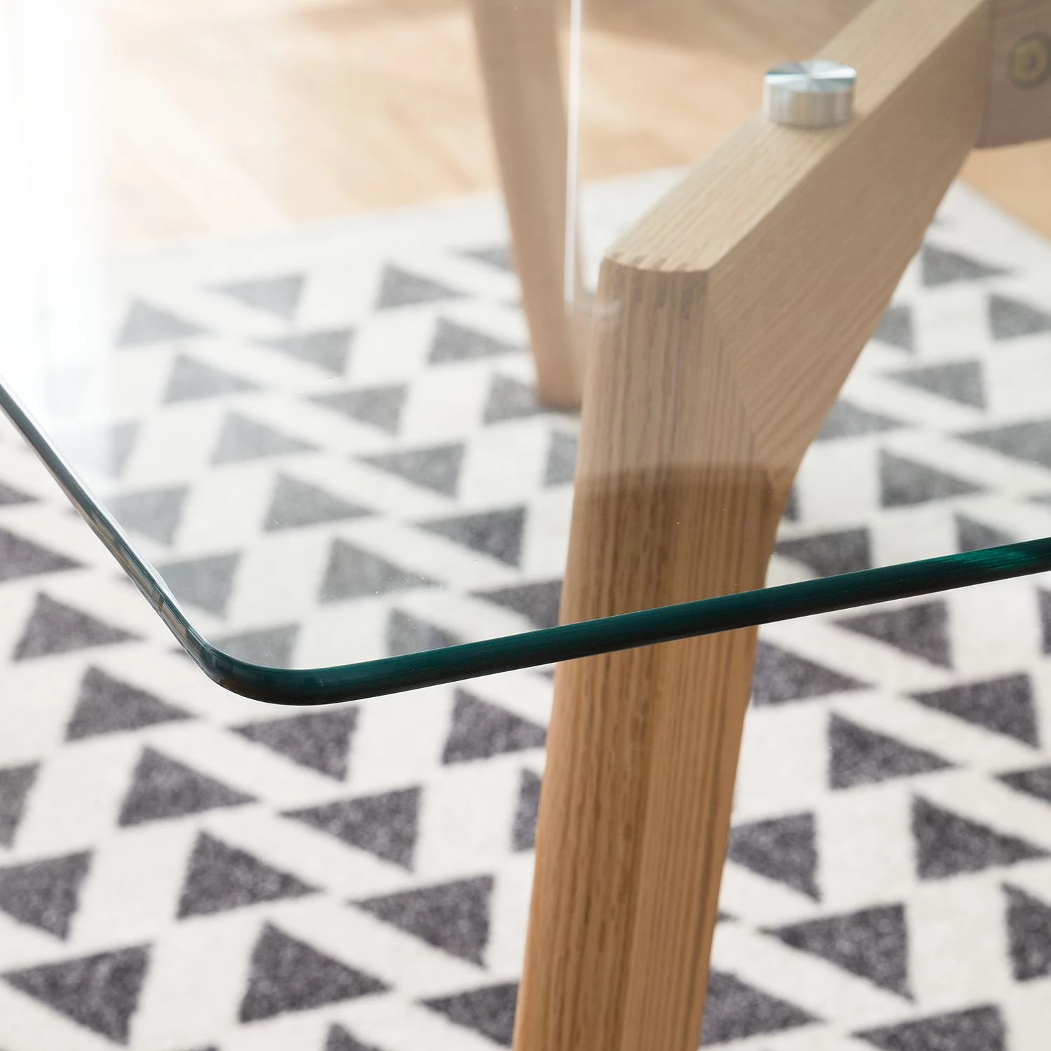 Mørteens Table Napole - Verre / Chêne massif 8 Mørteens Table Napole - Verre / Chêne massif – Image 8