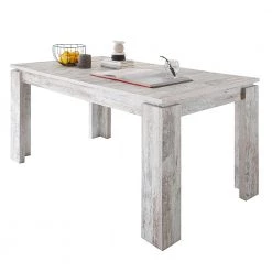 Trendteam Table extensible River - Imitation pin blanc