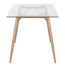 Mørteens Table Vaasa - Verre / Métal - Chêne -Meubles de salle à manger Soldes Magasin esstisch vaasa glas eiche 4013840