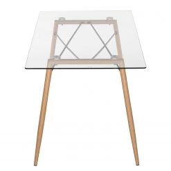 Mørteens Table Vaasa - Verre / Métal - Chêne -Meubles de salle à manger Soldes Magasin esstisch vaasa glas eiche 4013844