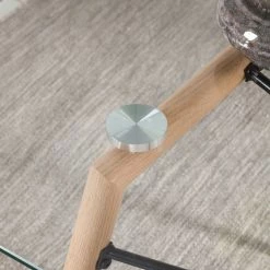 Mørteens Table Vaasa - Verre / Métal - Chêne -Meubles de salle à manger Soldes Magasin esstisch vaasa glas eiche 4019512