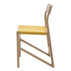 Studio Copenhagen Chaises Fleek - Jaune - Lot de 2 - Sans accoudoirs -Meubles de salle à manger Soldes Magasin esszimmerstuhl fawn 2er set baumwolle eiche massiv gelb 3864076