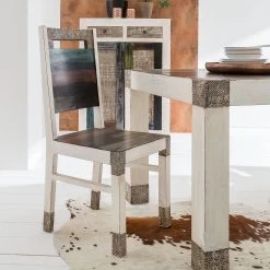 Wolf-Möbel Chaises Goa White (lot de 2) - Multicolore -Meubles de salle à manger Soldes Magasin esszimmerstuhl goa white 2er set mehrfarbig 4028372