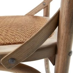 Ridgevalley Chaises Mattutina (lot de 2) - Marron clair -Meubles de salle à manger Soldes Magasin esszimmerstuhl mattutina 2er set ulme massiv rattan braun 1282058