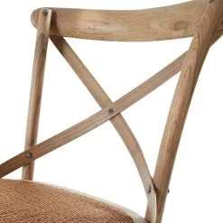 Ridgevalley Chaises Mattutina (lot de 2) - Marron clair -Meubles de salle à manger Soldes Magasin esszimmerstuhl mattutina 2er set ulme massiv rattan braun 1282062